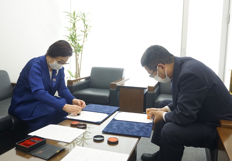 岡山外語学院と協定を締結しました！