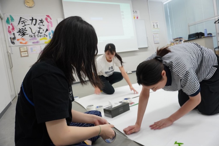 保育学科が卒業制作に向けて準備を進めています！
