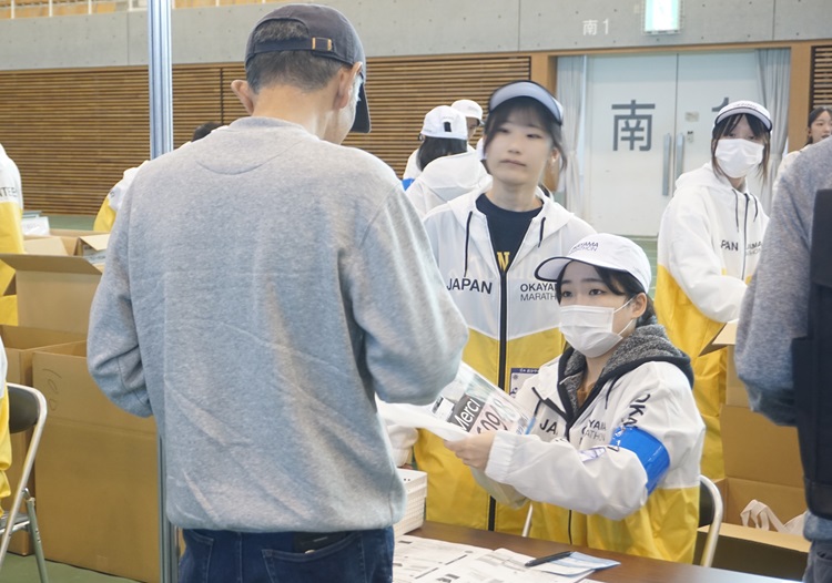 おかやまマラソンボランティアに参加しました