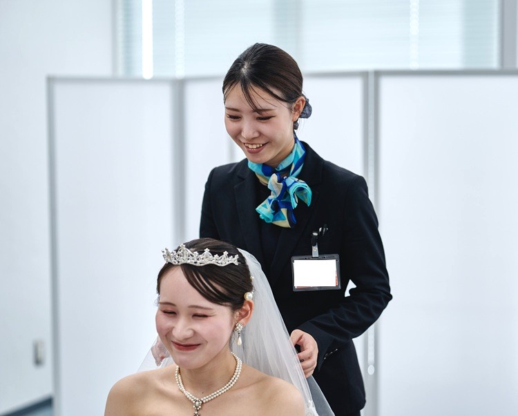 ホテル・ブライダル・観光学科の表現結婚式